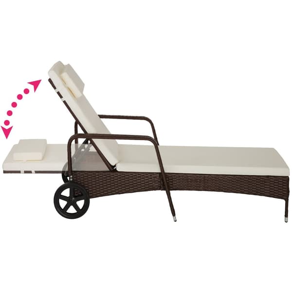 Polyrattan solseng Cassis - brunmeleret