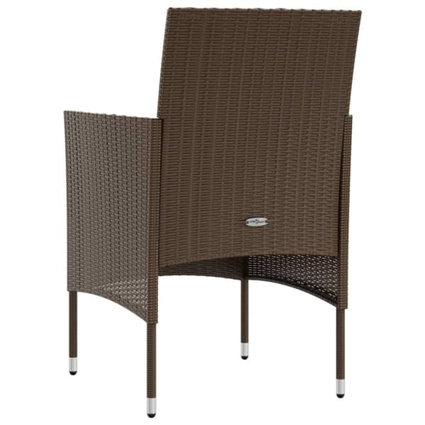vidaXL loungesæt til haven 8 dele med hynder polyrattan brun