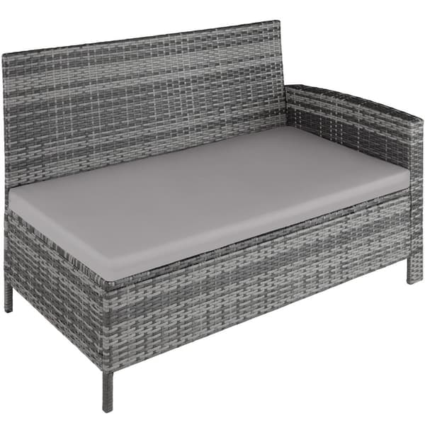 Polyrattan havemøbelsæt Barletta - grå