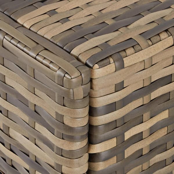 Polyrattan solseng - natur/mørkegrå