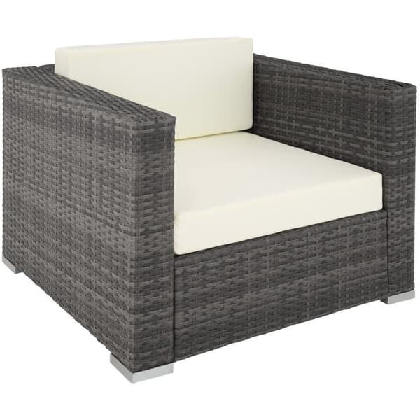 Polyrattan loungesæt Las Vegas - grå