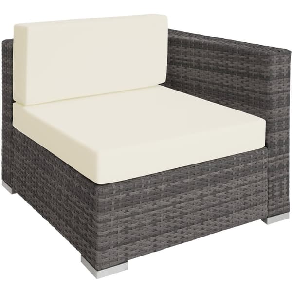 Polyrattan loungesæt Las Vegas - grå