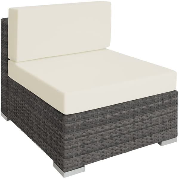 Polyrattan loungesæt Las Vegas - grå