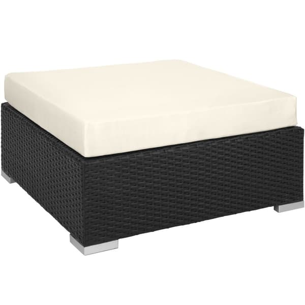 Polyrattan loungesæt Las Vegas - sort