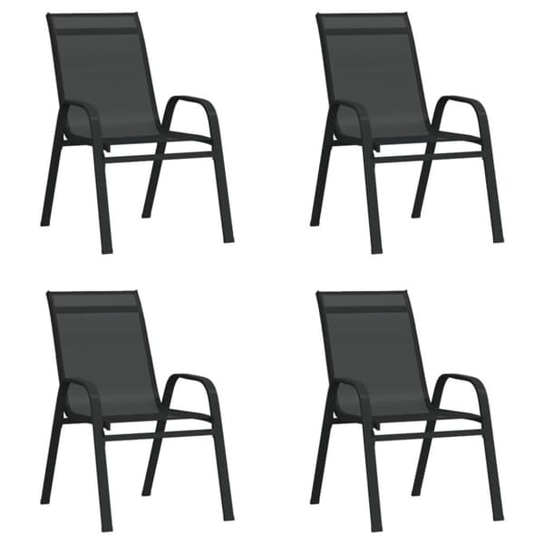 vidaXL Hagespisegruppe 5 deler svart