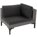 Miniatyrbillede 7 af 11: Polyrattan loungesæt Bellaria med aluminiumsramme - grå