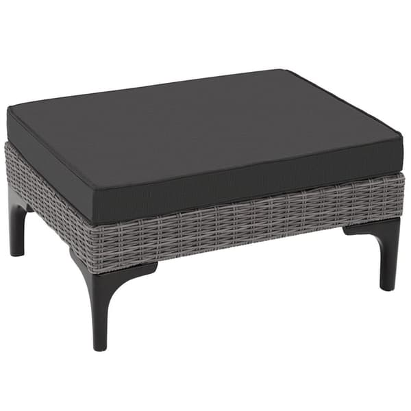 Polyrattan loungesæt Bellaria med aluminiumsramme - grå