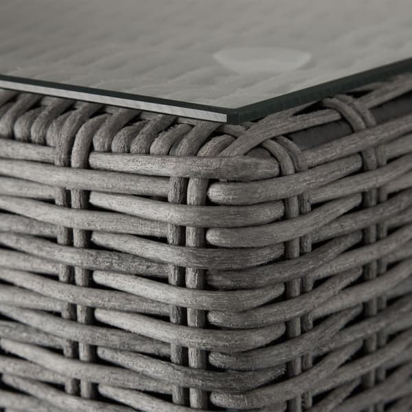 Polyrattan loungesæt Bellaria med aluminiumsramme - grå