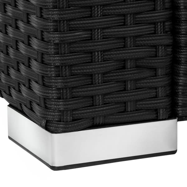 Polyrattan loungesæt Lignano - sort