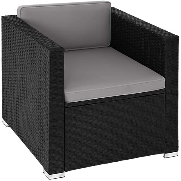 Polyrattan loungesæt Lignano - sort