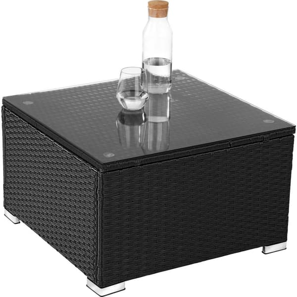 Polyrattan loungesæt Lignano - sort