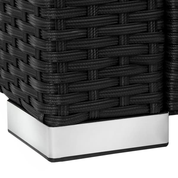 Polyrattan loungesæt Lignano - sort