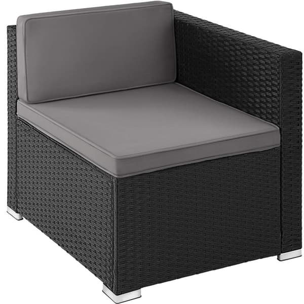 Polyrattan loungesæt Lignano - sort