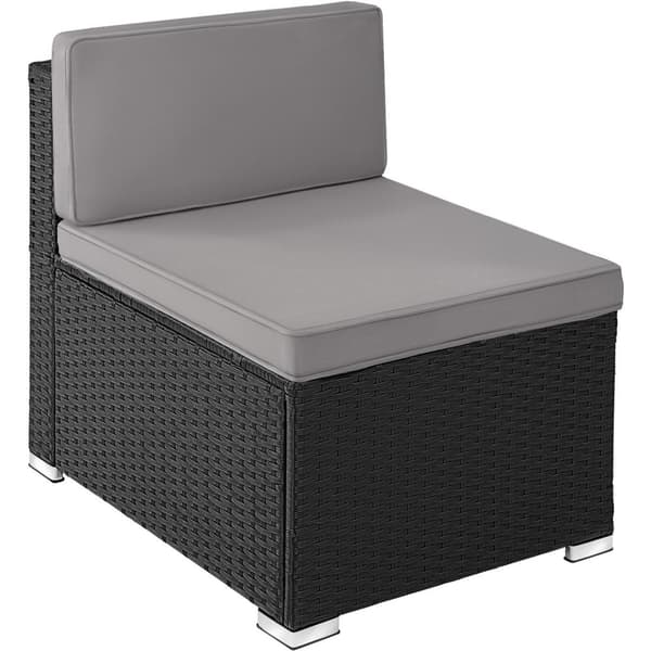Polyrattan loungesæt Lignano - sort