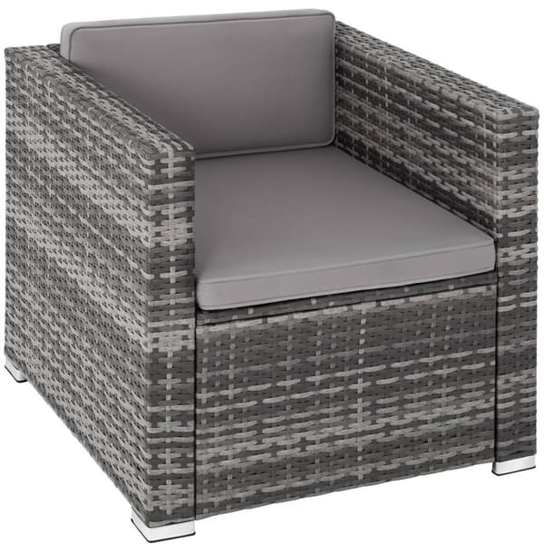Polyrattan loungesæt Lignano - grå