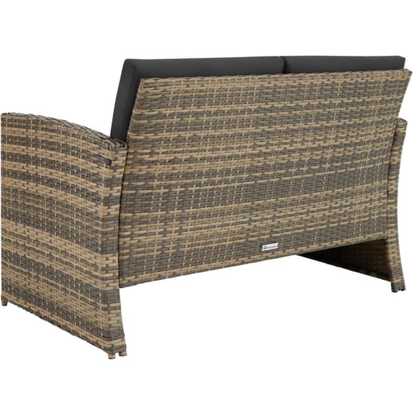 Polyrattan havesofasæt Jesolo - natur/mørkegrå