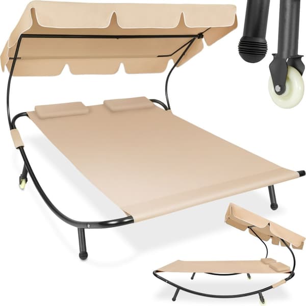 Solseng double - sort/beige