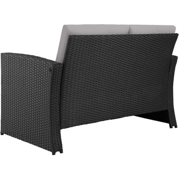 Polyrattan havesofasæt Jesolo - sort/grå