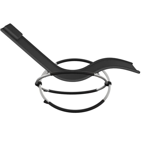 Solseng Paulina ergonomisk, sammenklappelig, 150 kg - sort