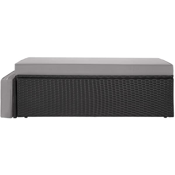 Polyrattan havesofasæt Korfu - sort/grå