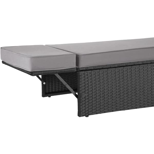 Polyrattan havesofasæt Korfu - sort/grå