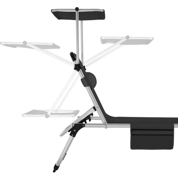 Solseng Aurelie af aluminium, 6-trins - sort
