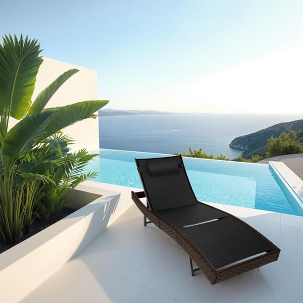 Polyrattan solseng Moana - brunmeleret