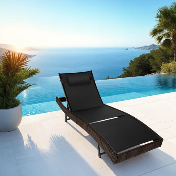 Polyrattan solseng Moana - brunmeleret