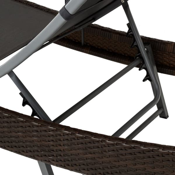 Polyrattan solseng Moana - brunmeleret