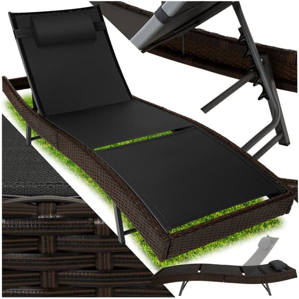 Polyrattan solseng Moana - brunmeleret