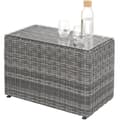Miniatyrbillede 6 af 11: Polyrattan loungesæt med aluminiumstel San Domino - lysegrå/mørkegrå