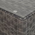 Miniatyrbillede 10 af 11: Polyrattan loungesæt med aluminiumstel San Domino - lysegrå/mørkegrå