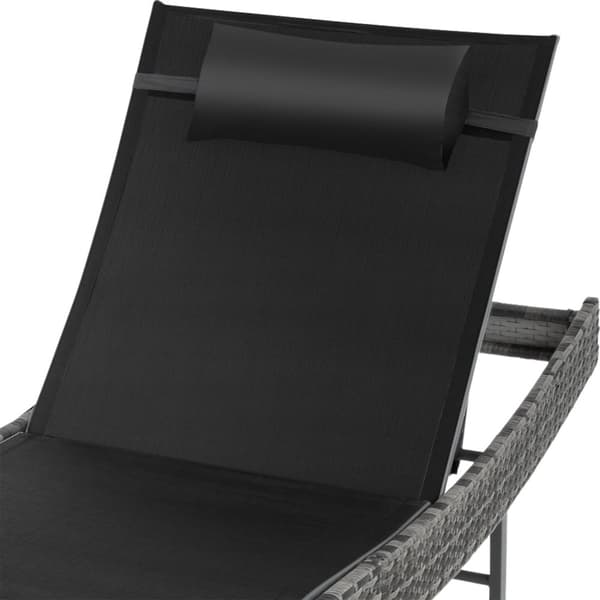 Polyrattan solseng Moana - grå-meleret