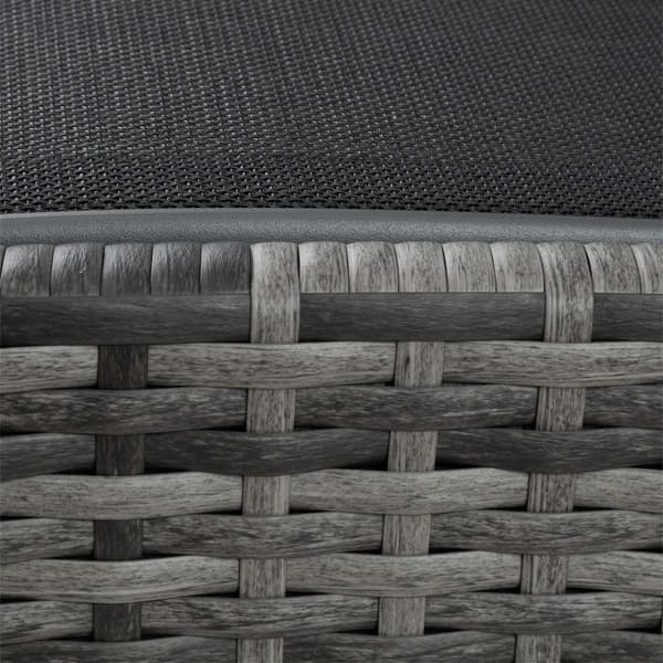 Polyrattan solseng Moana - grå-meleret