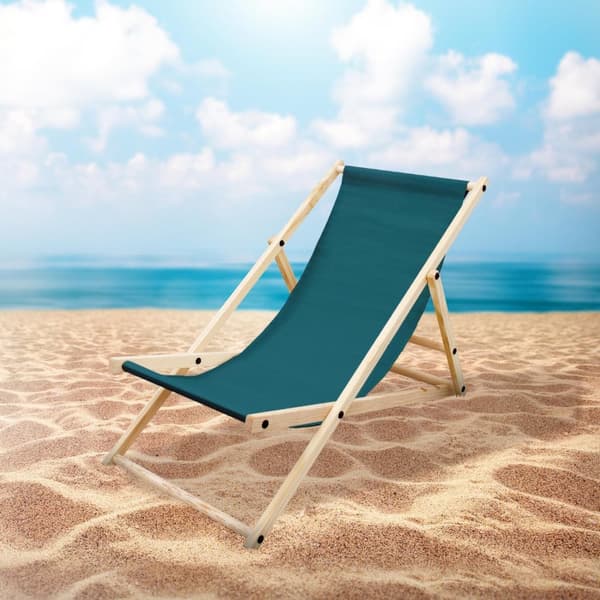 ECD Germany Set med 3 hopfällbara solstolar mörkgrön, trä, justerbart ryggstöd, 3 lägen, upp till 120 kg, solstol trädgårdssoffa solstol strandstol