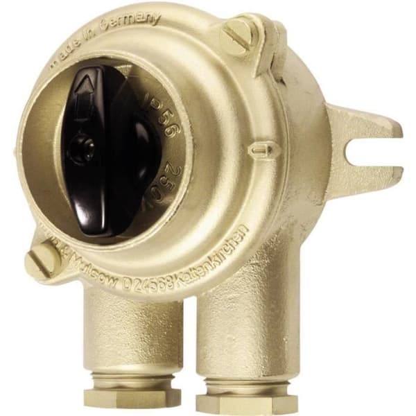 Interrupter auxillaire, Rotationsomkopplare Wiska 10010541 maritim 10 A mässing 1 st(s)