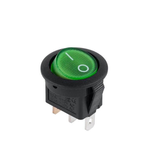 Skift stik 230V grøn baggrundslys