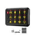 Miniatyrbillede 1 af 2: RGB LED-switch-panel, on-off-kontrol, universel kompatibilitet,12 Gangs RGB