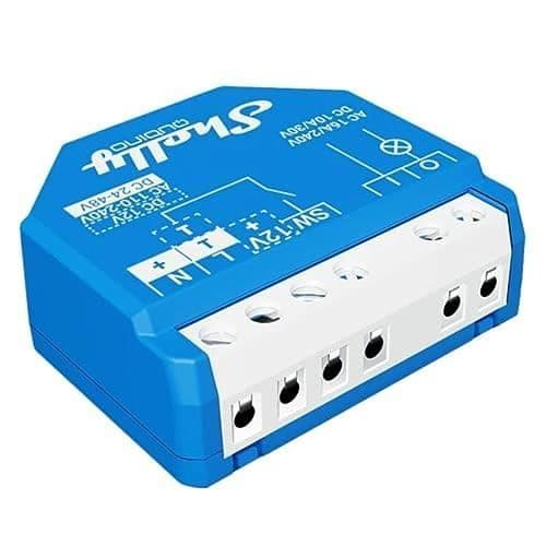 Shelly Qubino Wave 1 Z-Wave Relay Switch 1 Channel 16 A With Cont