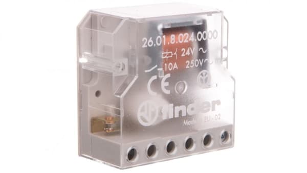 Bistabiili uppoasennusrele 1-kanavainen 1Z 10A 250V, 24VAC 26.01.8.024.0000