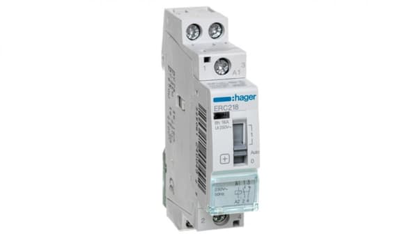 Installationsrelä 16A 230V AC 1NO+1NC ERC218
