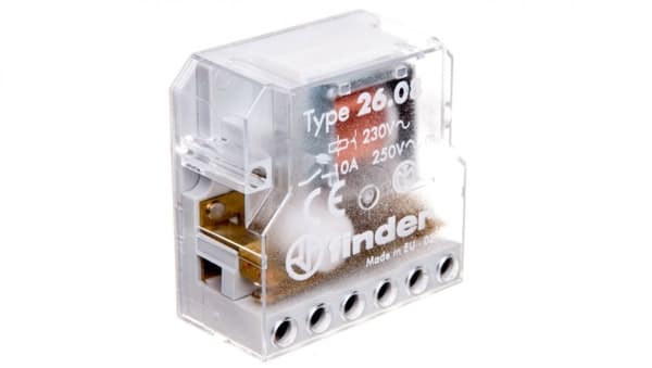 Bistabilt indbygningsrelæ 2 kanaler 2Z 10A 230V AC 26.08.8.230.0000