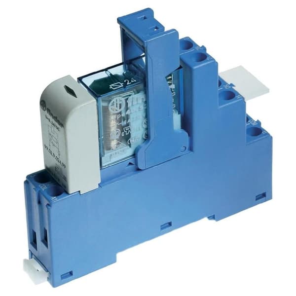 Relæinterfacemodul 15,8 mm, 1P 10A 24VDC, AgCdO-kontakter, skrueterminaler, 35 mm DIN-skinnemontering 48.61.7.024.0050SMA
