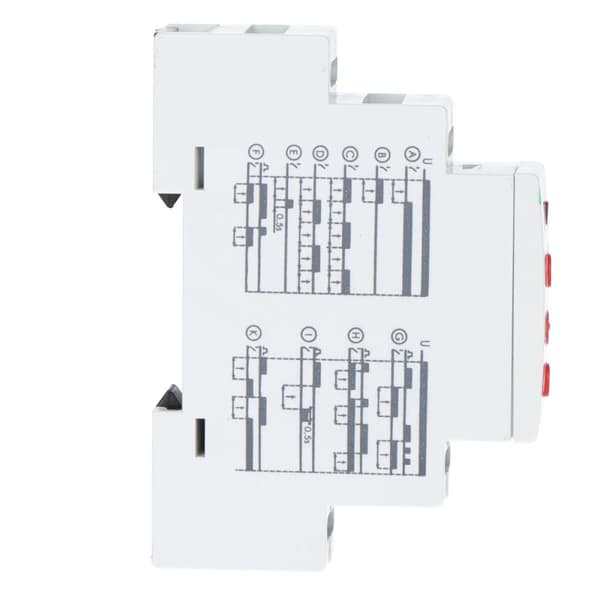 Aikarele PCS-516 DUO kymmentoiminen, tuloilla: START ja RESET, koskettimet: 1P, I=8A, U=230V ja 24V