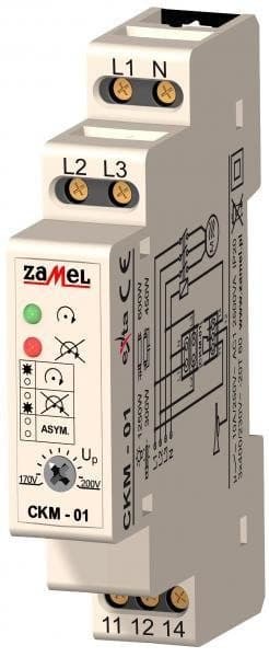 FAZ 230/400V AC -sekvenssianturi Tyyppi: CKM-01