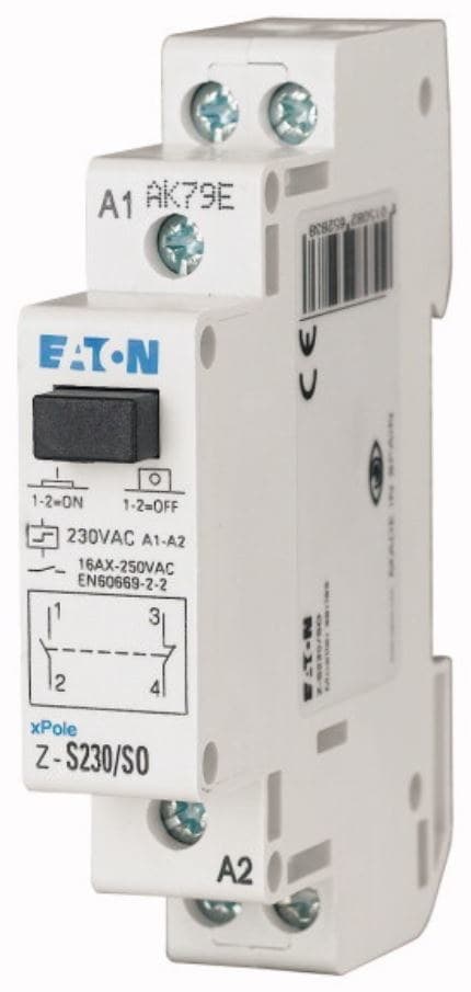 Impulsrelæ med central styrefunktion Z-SC230/S