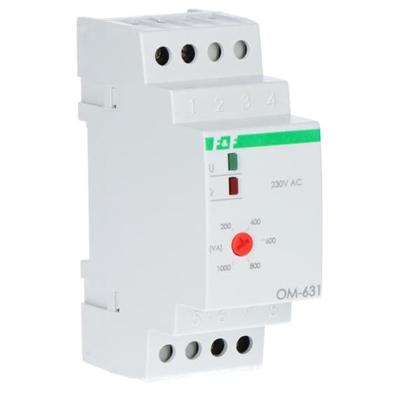 Strömförbrukningsbegränsare OM-631 lastreglering 200-1000VA, I=16A, 3 moduler
