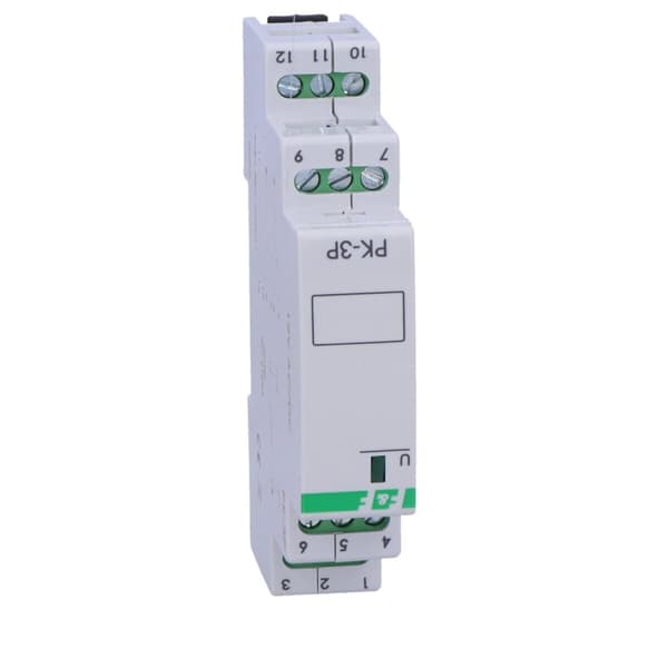 Elektromagnetiskt relä PK-3P 12V AC/DC, kontakt: 3P I=3x8A, 1 modul