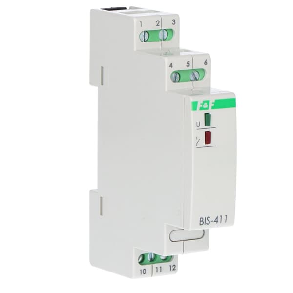 BIS-411 bistabilt relä, DIN-skena montering BIS-411