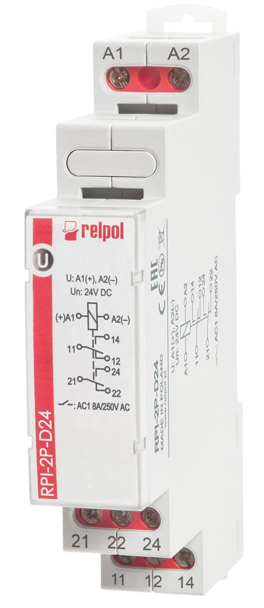 Installationsrelæ RPI-1P-D12